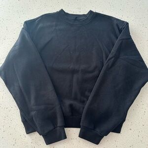 SKIMS BLACK CREWNECK SWEATSHIRT